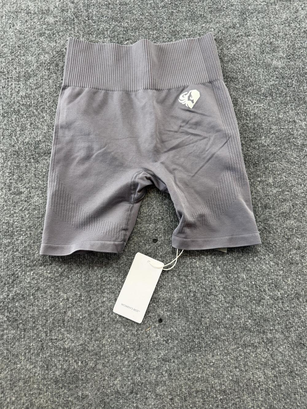 Women's Best Biker Shorts Womens Medium Gray Power Seamless 5 Inseam Cycling